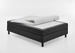 Atlantic Home Collection Happy boxbed zonder hoofdeinde, matras met bonellvering, hardheid H2, stof, antraciet, 140/200 cm, lighoogte ca. 58 cm.