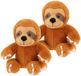 Keel Toys Pluche Luiaard Knuffel - 14 cm - Bruin