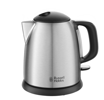 Russell Hobbs Adventure Mini Waterkoker - 1 Liter - Zwart/RVS