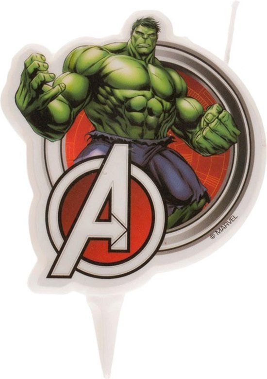 DEKORA The Hulk Avengers Birthday Candle