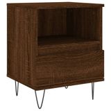 VidaXL Nachtkastje en Tafeltje voor naast het bed Eiken 400 x 350 x 500 mm (2 stuks)
