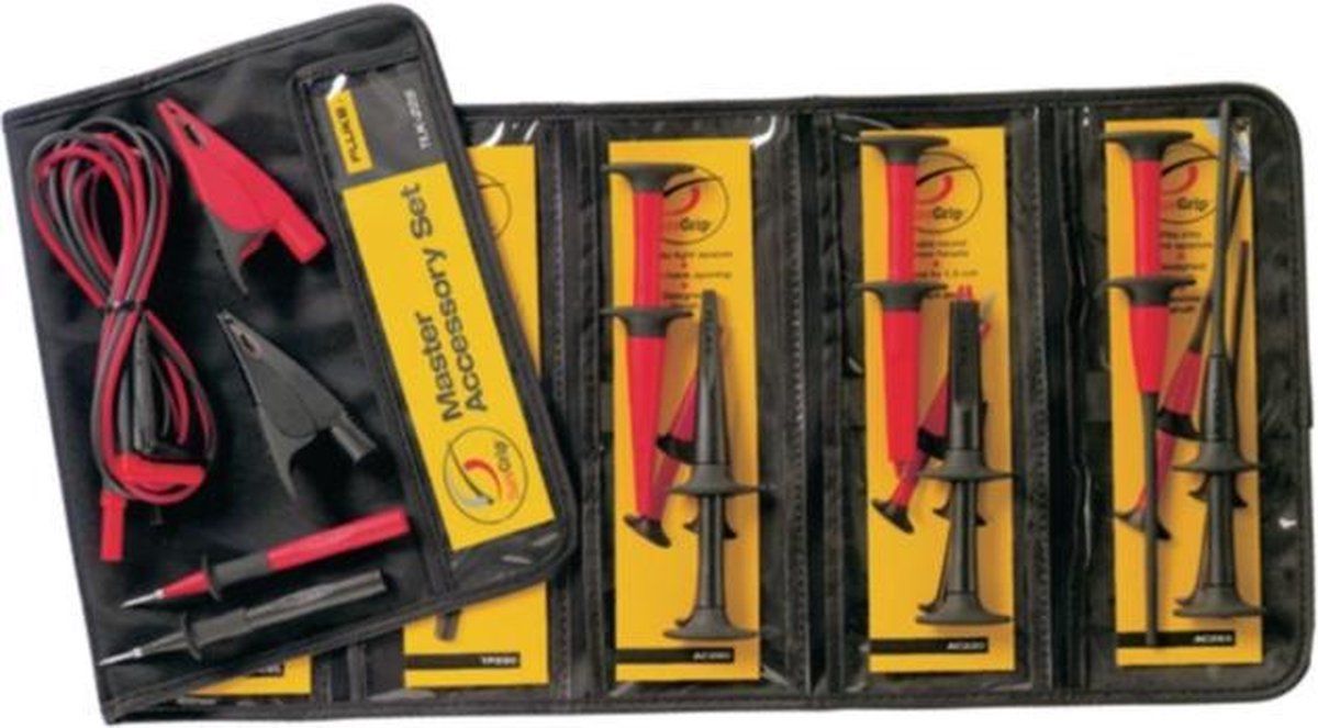 Fluke TLK-225 SureGrip Master accessoireset, TLK-225-1, zwart, rood