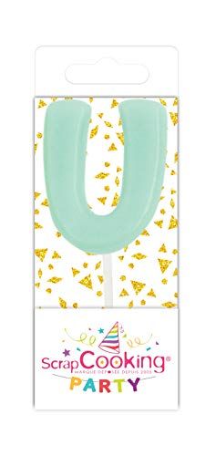 ScrapCooking Mini-kaars voor verjaardagstaart - 3,5 cm - groen