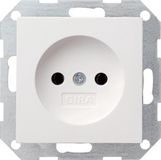 GIRA Systeem 55 Wandcontactdoos ZONDER randaarde inbouw 1V Zuiver wit 448003