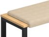 vidaXL Coussin de banc microfibre crème 80 cm