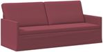 vidaXL Canapé 3 places Bordeaux 190 x 81 x 82 cm Tissu