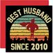 16e verjaardagskaart voor echtgenoot van vrouw, beste echtgenoot sinds 2010 | I Love You Gifts, Gelukkige 16e huwelijksverjaardag kaarten voor partner, 145mm wenskaarten jubilea