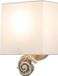Flambeau LED Wandlamp Swirl | 1X E27 Max 60W | Bone White