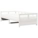 vidaXL Canapé-lit avec matelas 90x200 cm pin massif blanc