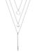 Elli Ketting Circle Geo Layer Geo Swarovski® Kristallen 925 Sterling Zilver