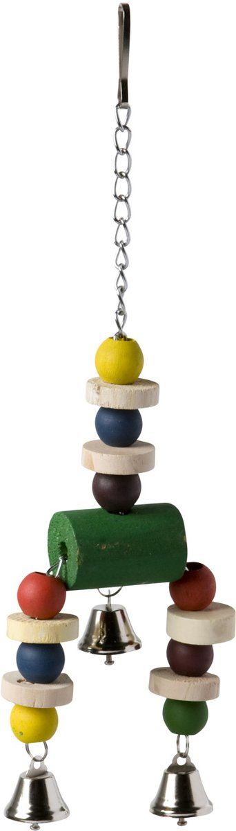 HAPPY PET Jingler Hout - Vogelspeelgoed - 35 x 8 x 3 cm