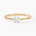 Philys Solitaire Or Jaune Zirconium Cubique