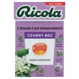 Ricola Schwarzer Holunder, bonbon aux herbes suisses, sans sucre, 27.5 g