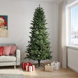 vidaXL Sapin de Noël artificiel pliable 210 cm PVC et PE vert