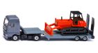 Siku 1762 MAN vrachtwagen met dieplader en bulldozer