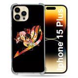 Cokitec iPhone 15 Plus (6.7) Manga Fairy Tail Logo Zwart Versterkt hoesje