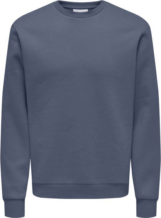 ONLY&SONS - ONSCERES CREW NECK NOOS - Heren - Sweater - Katoen - Vintage Indigo - S