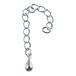 Rayher 2233022 regulering m. klepel, 6cm, SB-Btl 2 stuks, zilver