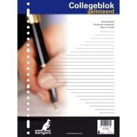 Kangaro collegeblok A4 gelinieerd 80 vel met spiraal