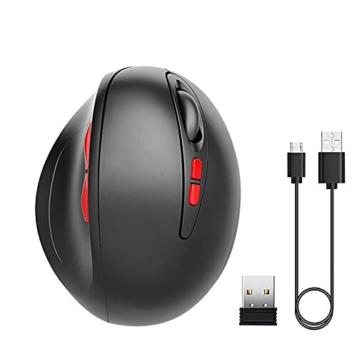 SUYING Gaming Draadloze Muis, verticale Ergonomische Oplaadbare Mause Usb 7 Key Magic Mouse voor PC Laptop Notebook Computer Desktop (oplaadbaar)