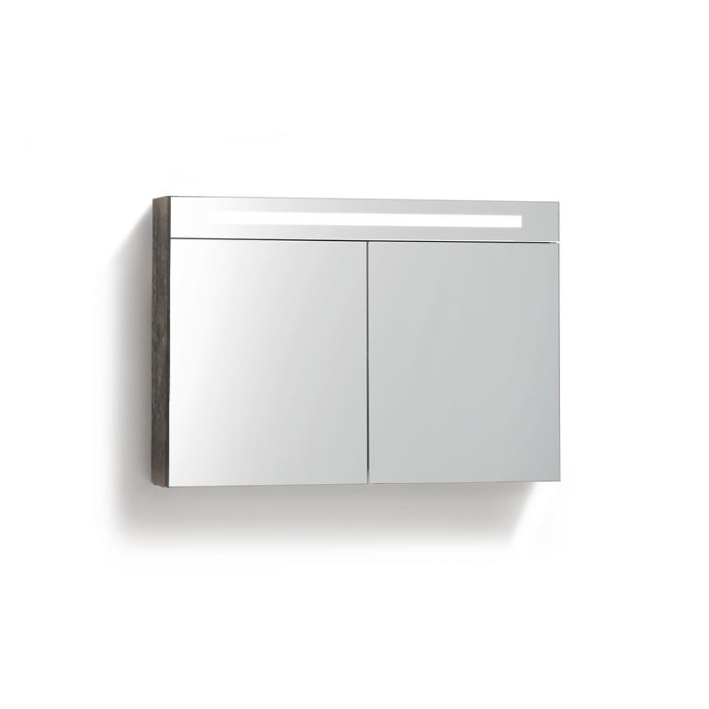 Badkamerplanet Spiegelkast met Verlichting LED en stopcontact met schakelaar 80 cm Century Oak