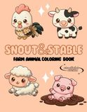 Farm Animals Coloring Book for Kids