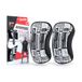 RockTape Assassins Manifesto kniebeschermer, unisex, gegolfd, zwart/wit, L
