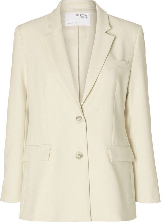 Selected Femme Rita Classic Blazer - Beige - Women - Size 38 - Spring/Summer 2024