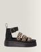 Dr. Martens Sandales Plateformes Quad Clarissa II en Cuir Léopard en Tanné, Taille: 38