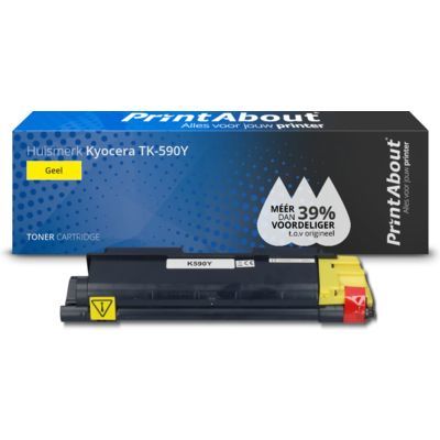 PrintAbout Huismerk Kyocera TK-590Y Toner Geel