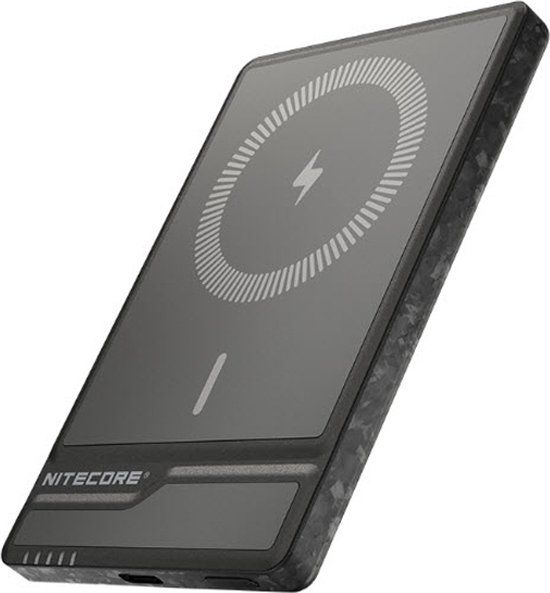 Nitecore NW5000 Carbon Fiber Magnetic Wireless Powerbank
