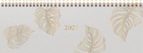 rido/idé 7036311027 Querterminbuch Premium Young Line 2027 "Monstera" 297×105 mm, Papier