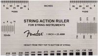 Fender 0990654050 String Action Gauge RVS pouce et mm outil de mesure