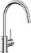 Sans marque Robinet de cuisine en laiton avec bec extractible et pivotant