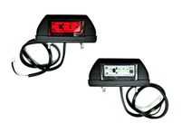 Matel Service 2 x led-contourlamp, begrenzingslamp, positielamp 12-24 V, voor vrachtwagens, aanhangers, trailers, caravans enz.