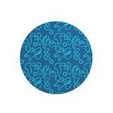 Questo Casa Ronde Digitally Printed Mouse Pad, Non-Slip Base, for Office and Home, Diameter: 22 cm