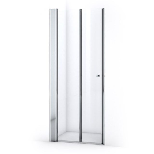 Maxaro Douchedeur Zircon Comfort 85cm Vouwdeur Chroom Linksdraaiend