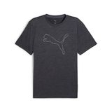 Puma Shirt Tad Essential Heather Cat Tee (CF large Cat) 525907 Galactic Gray Heather-XXL