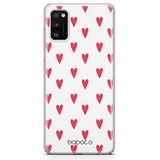 ERT GROUP mobiel telefoonhoesje voor Samsung A41 origineel en officieel erkend Babaco patroon Hearts 004 optimaal aangepast aan de vorm van de mobiele telefoon, gedeeltelijk bedrukt