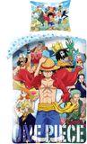 One Piece Dekbedovertrek, Straw Hat - Eenpersoons - 140 x 200 cm - Katoen
