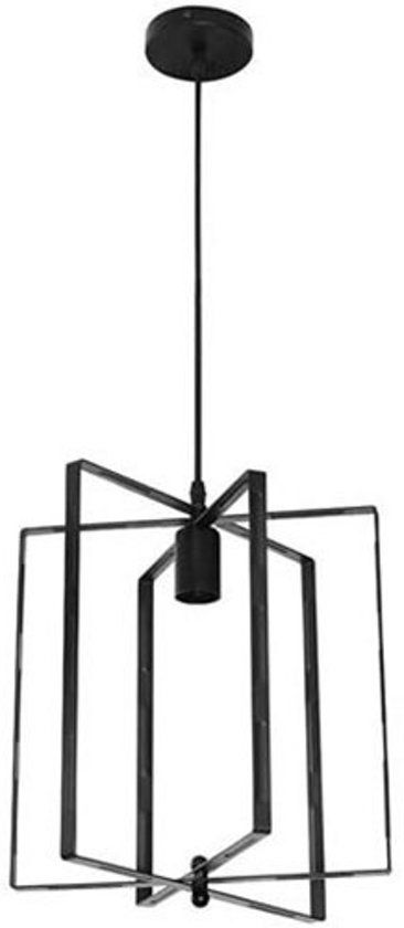 BES LED Noby Plafondlamp - Rond - Mat Zwart Aluminium - E27