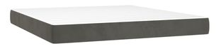 VidaXL Kingsize Matras met binnenvering - Medium - 160x200x20 cm - Donkergrijs