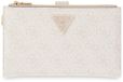 GUESS portemonnee Laurel II SLG Double Zip Organizer Bone Logo crème