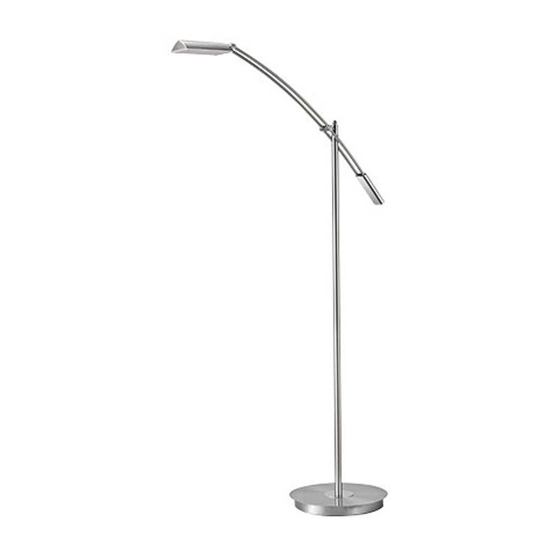 Trio Vloerlamp Verona LED Nikkel 420810107