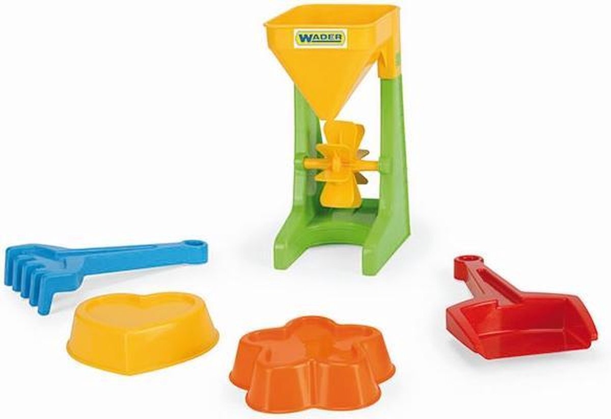 Wader Quality Toys Zandmolenset - Strandspeelgoed - Zandbak speelgoed