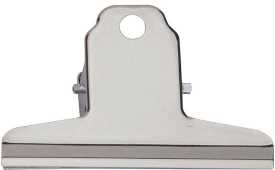 MAUL Papierklem Bulldogclip 75mm Verchroomd (10 stuks)