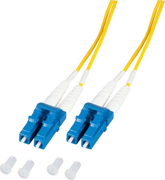 EFB Elektronik Glasvezel kabel 2 meter 2x LC OS2 Geel