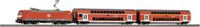Piko H0 59102 H0 PSCwlan-startset elektrische locomotief BR 146 met 2 dubbeldeksrijtuigen van de DB AG