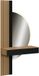 Vicco Melina Coiffeuse avec lumière – 100 cm avec miroir LED Chêne/noir
