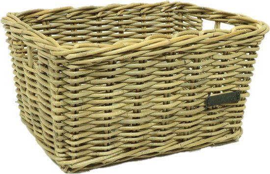 Wicked Kratmand L Grijs (46x35x25) - Fietsmand Voor - Kunststof - Grijs